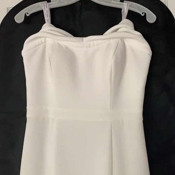 Flounce Top Stretch Wedding Dress - Picture 7 of 7